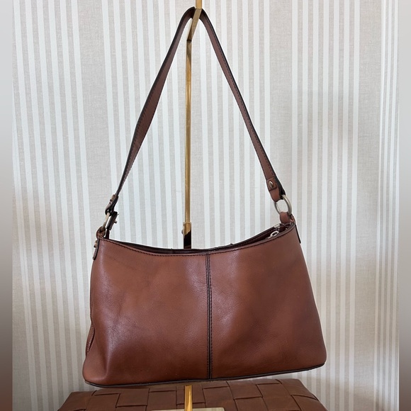 Etienne Aigner Vintage brown leather & suede patchwork shoulder bag - Picture 3 of 10